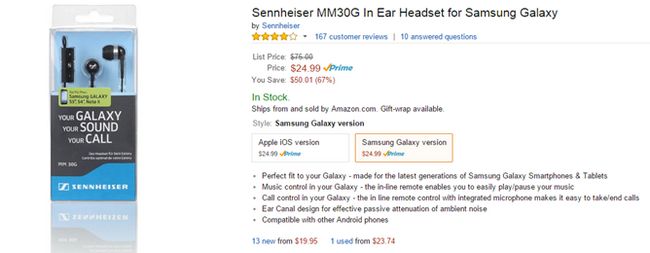 Fotografía - [Offre Alerte] Sennheiser MM30G écouteurs Avec Contrôles Android sont de 25 $ sur Amazon ($ 50 Off) - Une grande mise à niveau sur Freebie casque